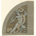 thumbnail image 3 of Elihu Vedder 20x21 Black Modern Framed Museum Art Print Titled - Study For&nbsp;Mercury (ca.&nbsp;1893), 3 of 5