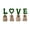 A, variant on A Artificial Faux Plant In Bag Pot Set 4 Piece Love Simulation Greenery For Home Office Desk Shelf Decor