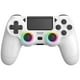 thumbnail image 1 of Controlador inalámbrico para P4, gamepad remoto con luz RGB compatible con P-4/P-4 Slim/P-4 Pro/PC con Windows, blanco, 1 of 9