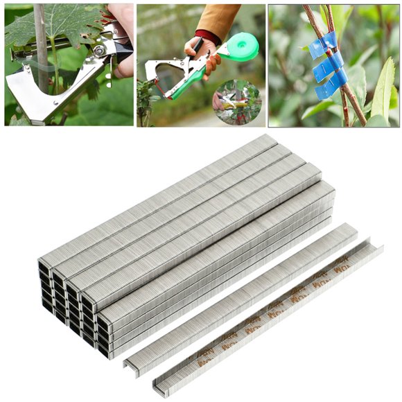 10000Pcs Garden Plant Branch Tapetool Binding Tying Machine Tapener Staples Pins