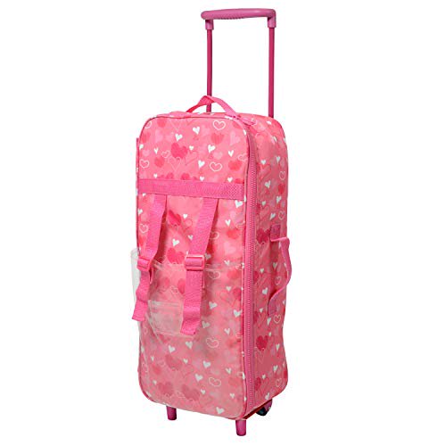 Estuche de viaje para muñecas Maleta Bolsa de almacenamiento con saco de dormir - Maleta de viaje con saco de dormir Se adapta a muñecas de 18 pulgadas The New York Doll Collection 687077263615