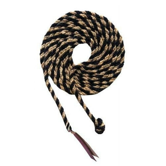 Showman 23' Horse Hair Mecate Reins w/ Leather Popper