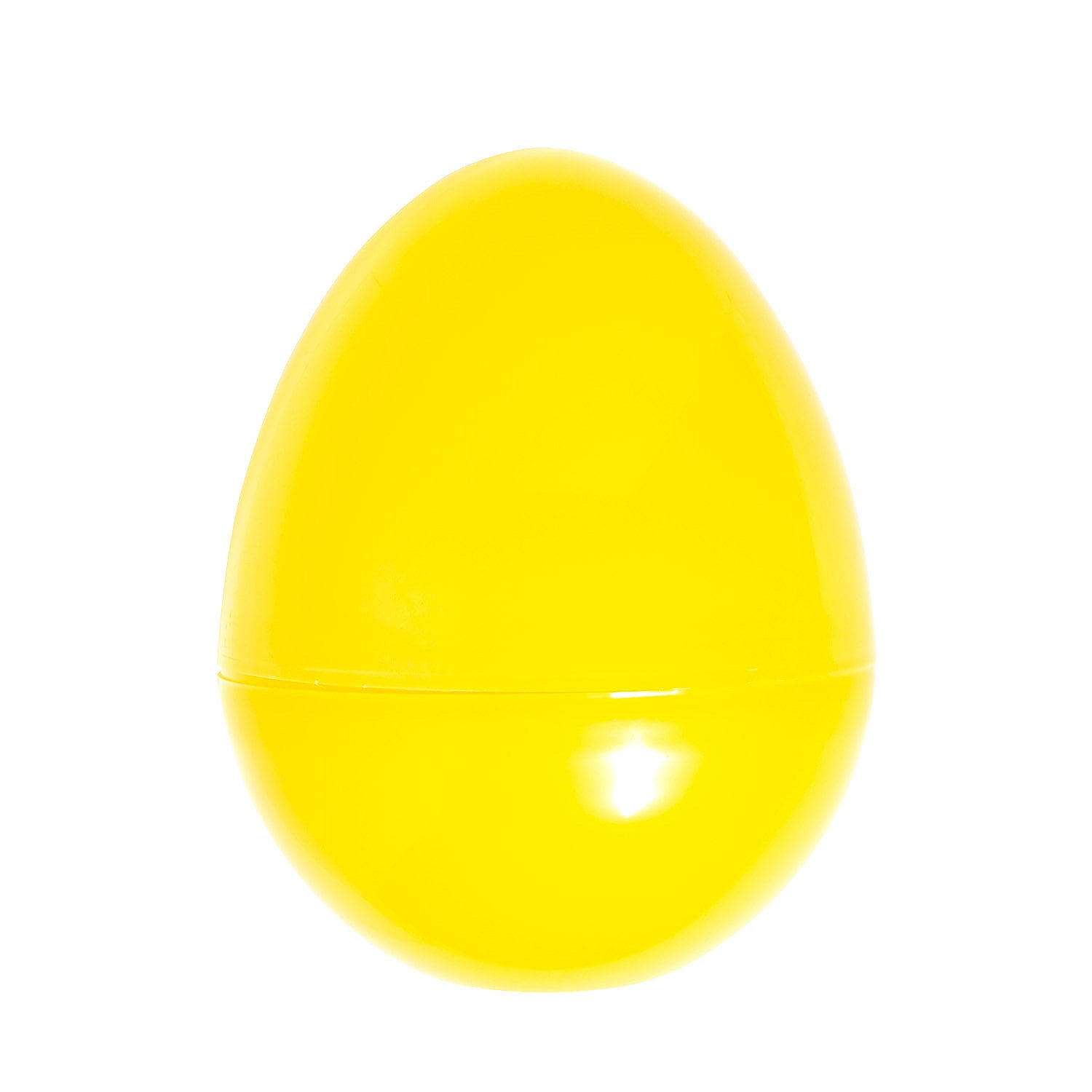 Fun Express 6 Pieces 14" Fillable Yellow Plastic Easter Eggs, Party Supplies, Easter