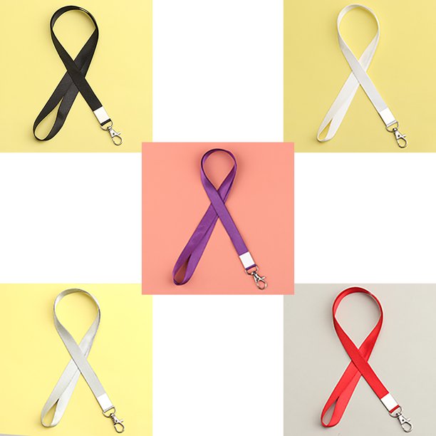 Joefnel Cordones con clip para tarjetas de identificación y llaves, correa duradera para el cuello para profesores, niños, hombres, mujeres, soportes para llaves, cartera, teléfono, llavero, 5