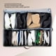 thumbnail image 4 of Caja De Almacenamiento Debajo De La Cama, Organizador De Zapatos Debajo De La Cama De PVC Transparente Multiusos, 12 Compartimentos A Prueba De Polvo Para Calcetines Para Ropa, 4 of 7