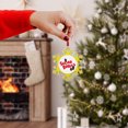 thumbnail image 3 of Northlight 3.5" Silver Plated Snowflake Sugar Babies Candy Logo Christmas Ornament - Yellow/White, 3 of 6