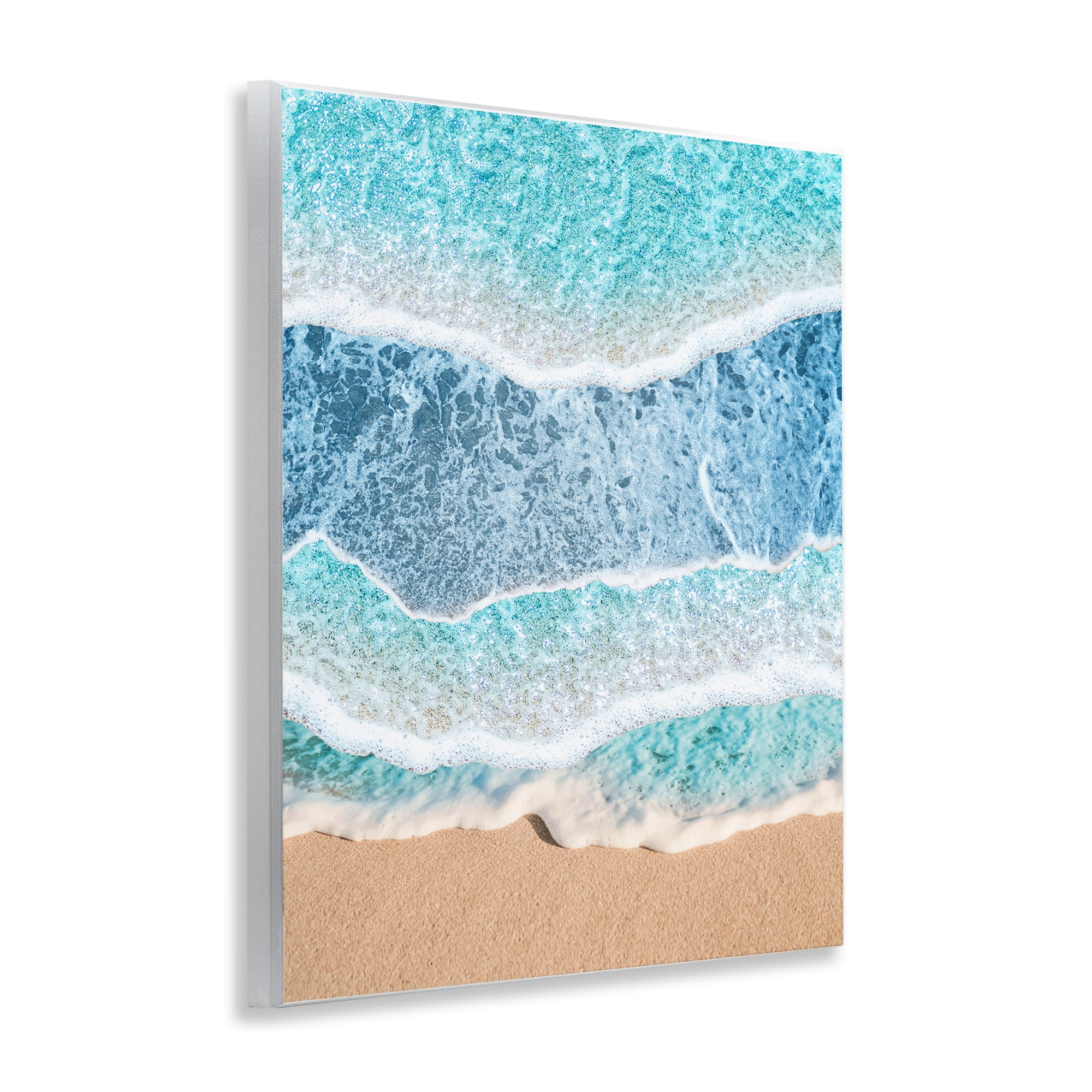 Stupell Industries Overlapping Shore Waves Wall Plaque Art, design by Jesse Keith