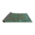 thumbnail image 2 of Ahgly Company Indoor Round Persian Turquoise Blue Traditional Area Rugs, 8' Round, 2 of 4