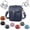 Navy Blue, variant on Vintage Leather Crossbody Bag for Women, Wide Opening RFID Anti-Theft Zipper, Messenger Shoulder Purse with Adjustable Strap