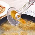 thumbnail image 5 of Colador de malla fina de acero inoxidable 2 en 1 con pinzas de clip, cuchara de filtro de aceite, colador de abrazadera de filtro de barbacoa reutilizable multifuncional, 5 of 5
