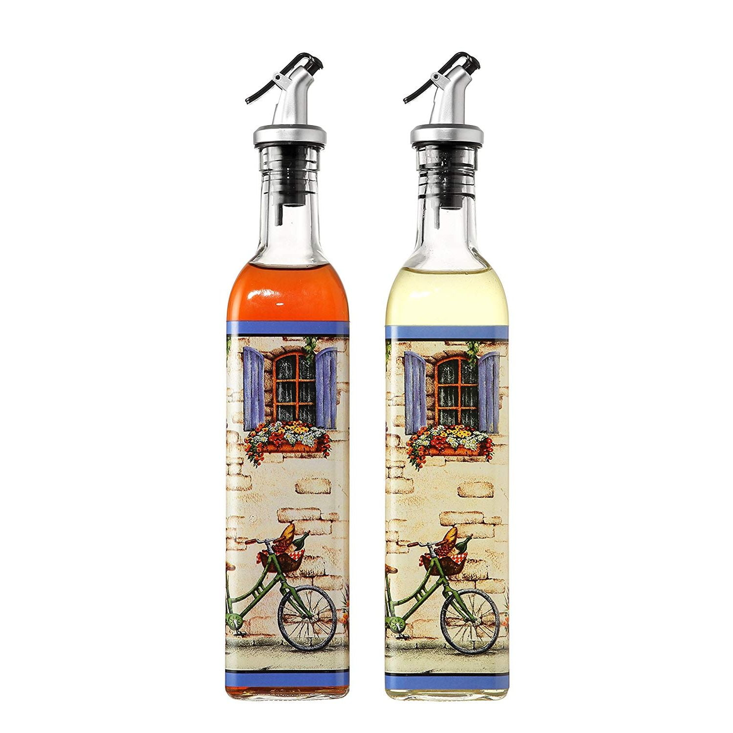 Juvale Oil and Vinegar Dispensers Salad Dressing Cruets â€“ Set of 2