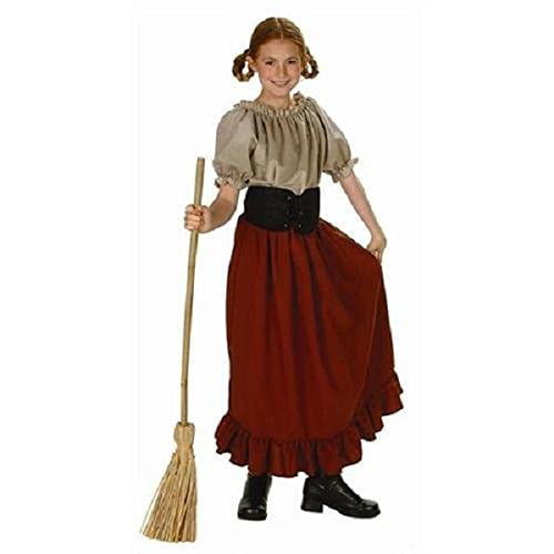 Girls Medieval Fancy Dress Costume Revolting Peasant Girl School History Outfit