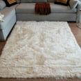 thumbnail image 2 of RugBerry  Faux Sheepskin Solid Shag Area Carpet Rug Beige Color Beige 6' x 9' Solid 6' x 9' Living Room,Bedroom,Nursery, 2 of 5