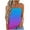 2891#Blue, variant on Women's Strapless Sleeveless Blouse with Lace-like Perforated Pattern Summer Casual Tops