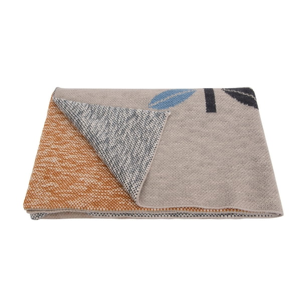 Creative Co-Op Grey Cotton Knit "Love" Blanket - Walmart ...