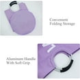 thumbnail image 5 of Mziart Collapsible Laundry Basket with Padded Handles, 90L Laundry Hamper Large Fabric Foldable Dirty Clothes Hamper Storage Basket for Bedroom Bathroom Nursery Laundry Room Organization (Purple), 5 of 7