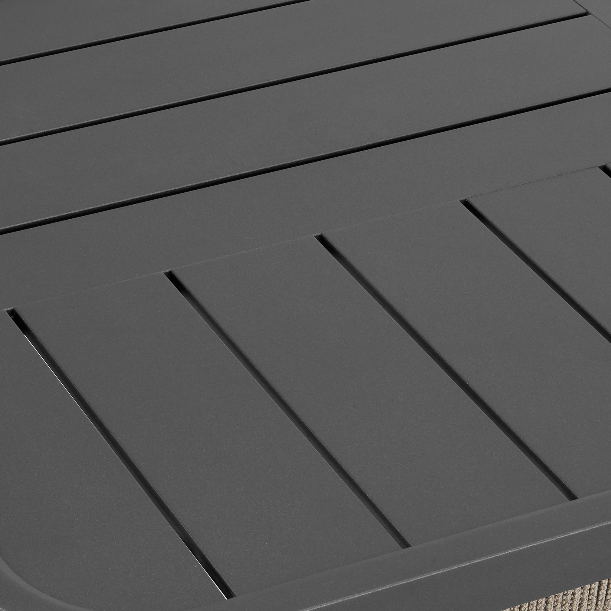 Zella Rectangular Coffee Table in Aluminum