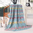 thumbnail image 2 of Pioneer Flower Blanket,Comfortable Soft Flannel Throw Blanket,All Season,Warm Lightweight Blankets for Sofa Bed Couch Living Room Chair,60"x80"(150x200cm), 2 of 4