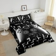 thumbnail image 4 of Erosebridal Gaming Comforter Teens Game Bedding Set Gamer Comforter Set For All Season Gamepad Room Decor Duvet Quilt Twin Size,1 Comforter With 1 Pillowcase Neon Black White Grey, 4 of 8