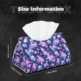 thumbnail image 6 of Lsque White Skull Flower Printed Long Tissue Box Cover Holder, Facial Paper Organizer Dispenser,Triangle with Bottom Belt, PVC Leather Decorative Organizer, 6 of 9