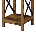 thumbnail image 2 of Durango Table d'Appoint avec Station de Charge en Bois de Grange Muscade et Métal Noir, 2 of 7