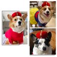 thumbnail image 4 of OULII Couronne pour Chat Chapeau Couronne Coton Rouge avec Design Original pour Animal de Compagnie 1Pcs S, 4 of 6
