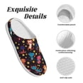thumbnail image 5 of Lsque Cute Animals Pattern Womens Comfort Cotton on Scuff With Memory Foam and Anti-skid Sole Slipper-37/38, 5 of 7