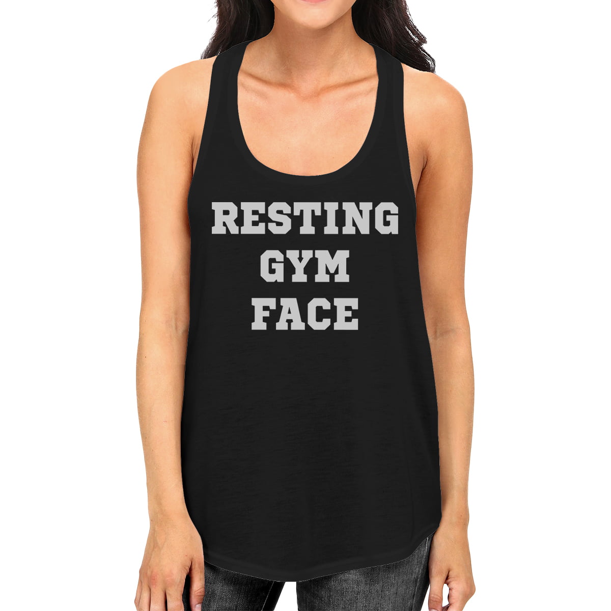 WINGZOO Workout Tank Tops for Women-Womens Finish Line Funny Saying Fitness Gym Racerback Sleeveless Shirts