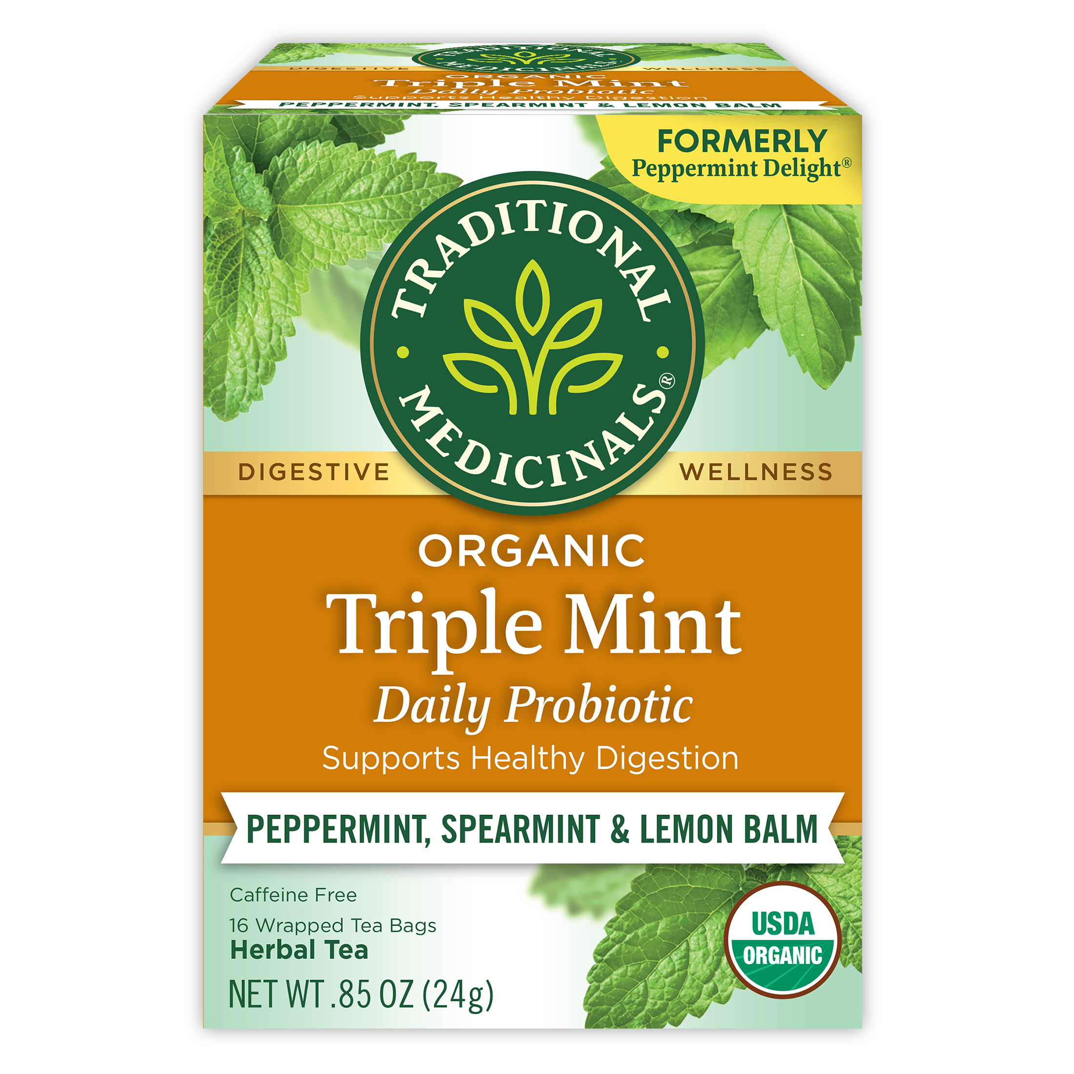 Traditional Medicinals Triple Mint Herbal Tea Bags, 16 Ct
