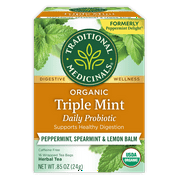 Traditional Medicinals Triple Mint Herbal Tea Bags, 16 Ct