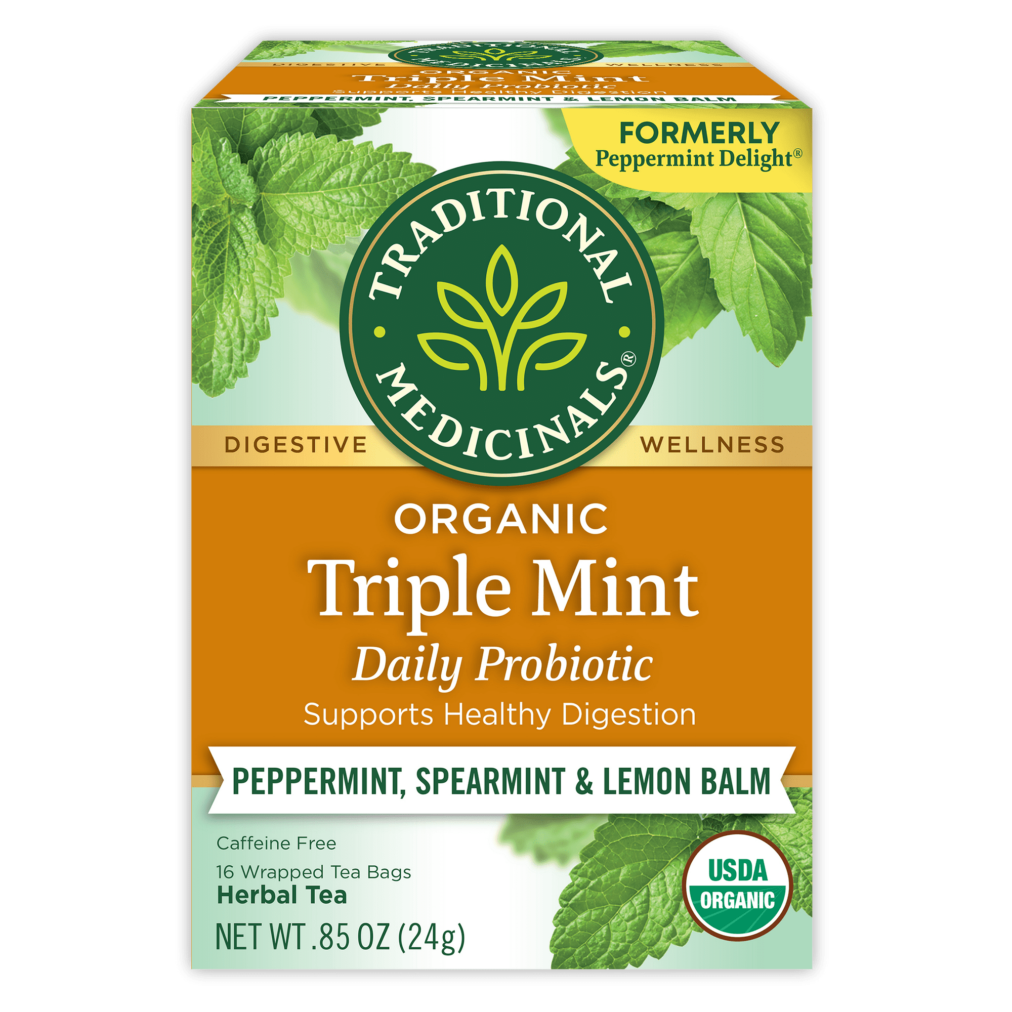 Traditional Medicinals Triple Mint Herbal Tea Bags, 16 Ct