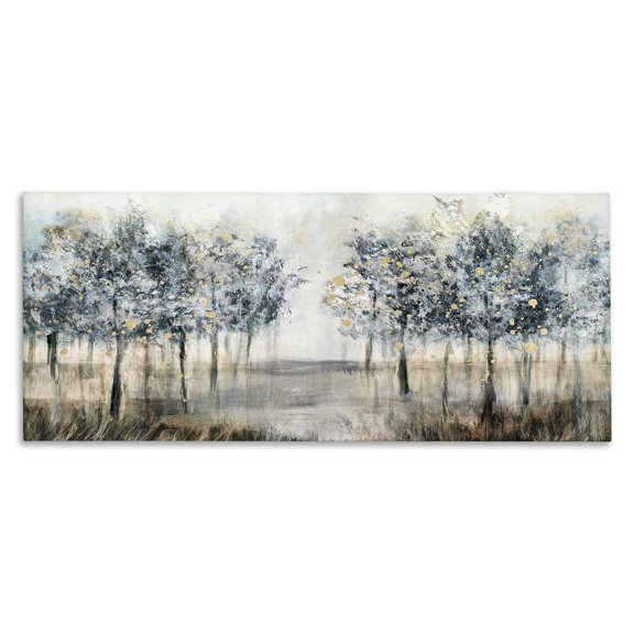 Stupell Industries Modern Modern Tree Grove Canvas Art, 24 x 10, by Nina Blue