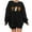 Black, variant on 2025 Halloween Sweaters For Women Crewneck Trendy Casual Vintage Pumpkin Graphic Sweatshirts Loose Fit Long Sleeve Shirts
