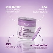 Onyx Professional Get Polished Foaming Shea Butter Body Scrub, Amber and Musk, 16 oz