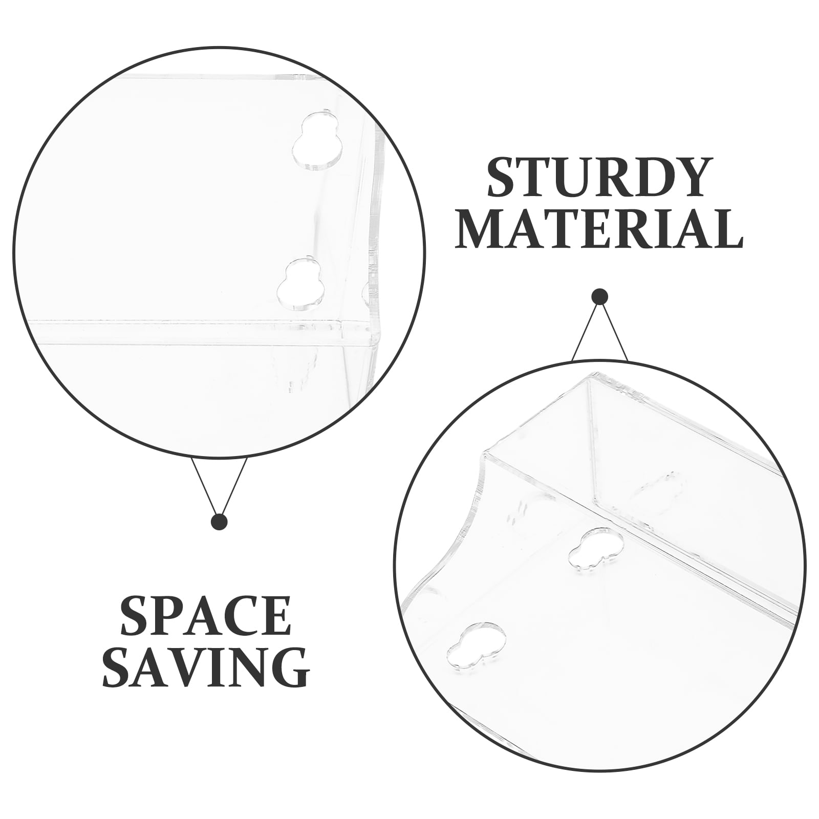 YSNOOWE 1Set Acrylic Refrigerator Shelf With Suction Cups For Home Use And Space Saving