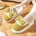 thumbnail image 2 of Taqqpue Slippers for Women Cute Soft and Comfortable Fuzzy Plush House Slipper Closed Heel Indoor Shoes for Big Kids, 2 of 8