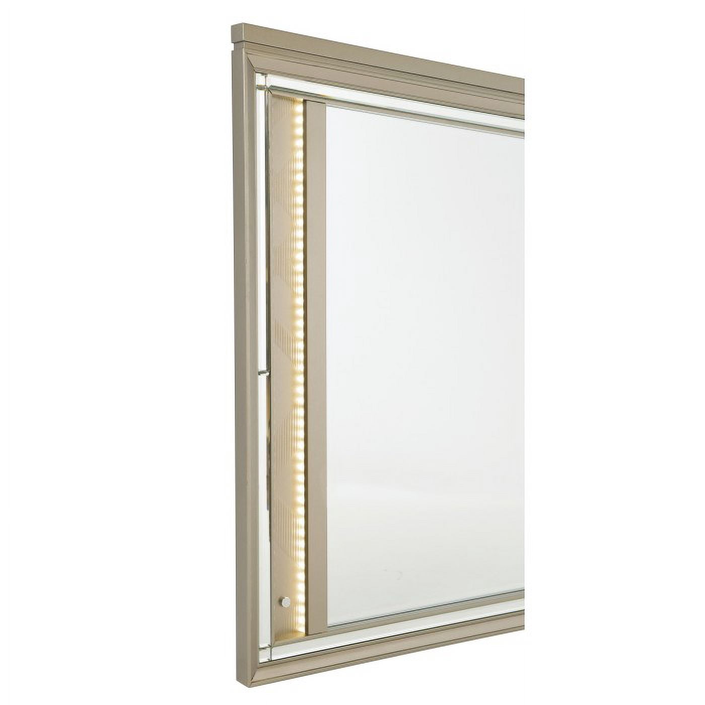 Bijou Collection Dramatic Glamour with V-Notch Design and LED Backlighting