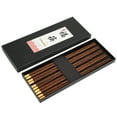 thumbnail image 3 of Exquisite Comfortable Grip Chinese Style Chopsticks, Wooden Tableware, Handcrafted Kitchen Accessory No Lacquer, No Wax For Customers, Friends Home Wenge,Red Sandal Wood,Yellow, 3 of 8
