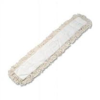 48 W x 5 D in. Industrial Dust Mop Head - Hygrade Cotton - White