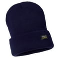 thumbnail image 5 of Polar Extreme Heat Men's Sherpa Lined Knit Hat, Navy, 5 of 5