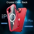 thumbnail image 4 of JETech 5 in 1 Magnetic Case for iPhone 14 Plus 6.7-Inch with 2-Pack Tempered Glass Screen Protector and Camera Lens Protector, Compatible with MagSafe, Shockproof Bumper Phone Cover (Red), 4 of 7