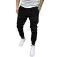 thumbnail image 3 of Vedolay Pants for Men Fit Straight-Legs Drawstring Loose Pants Black,S, 3 of 5