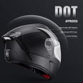 thumbnail image 3 of Casco de moto VEVOR integral aprobado por DOT con Bluetooth, 3 of 9