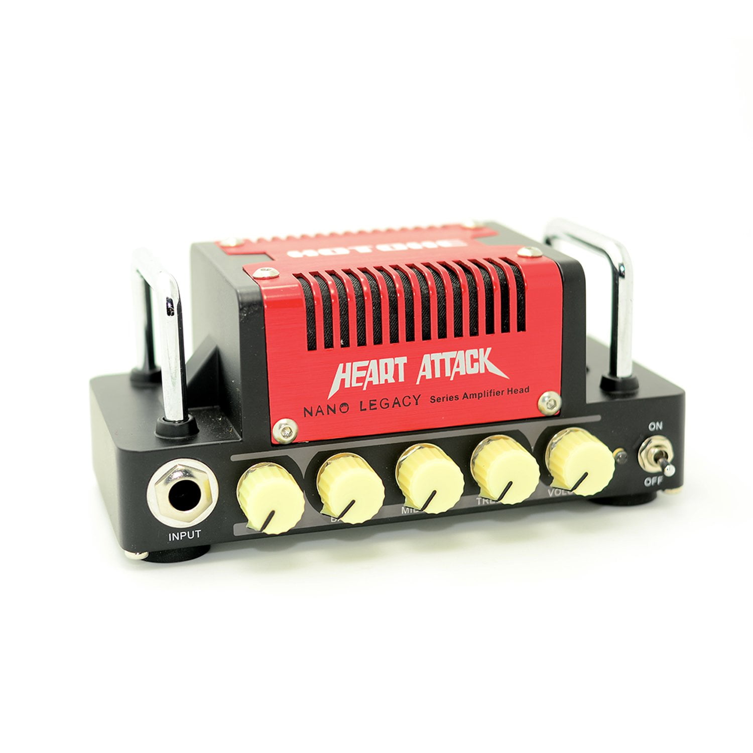 Hotone Nano Legacy Heart Attack Portable Guitar Amplifier Head - Red