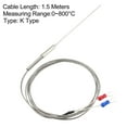 thumbnail image 3 of K Type Temperature Sensor Probe 1.5M Cable 1mm x 100mm Probe Thermocouple, 3 of 3