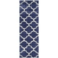 thumbnail image 5 of SAFAVIEH Montreal Lennart Geometric Quatrefoils Shag Area Rug, Periwinkle/Ivory, 4' x 6', 5 of 9