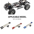 thumbnail image 2 of QualitChoice Aluminum Alloy 1/10 Steering Link Rod Set 2pcs Wheelbase Rc Steering Link Rod Set For RGT 86100 86100JC FTX5579 Dark Blue, 2 of 6