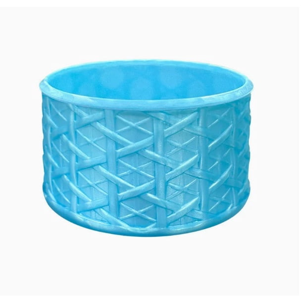La funda protectora con patrón tejido de macarrón es adecuada for varios tipos de tazas. Cubrevasos de silicona. Funda anticaída de silicona for copa Ice Ba.