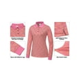 thumbnail image 4 of Dasawamedh Women's Quick Dry Golf Shirt Long Sleeve Polo Shirt Stretch Moisture Wicking UV Protection Sports Tennis T-Shirt Dahlia L, 4 of 6