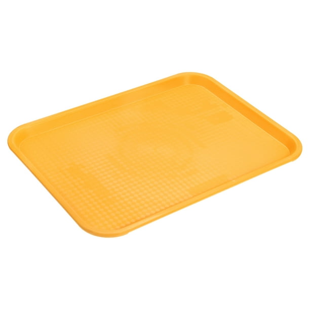 Bandejas de Plástico Unique Bargains servicio rectangular 14 X 18 amarillo